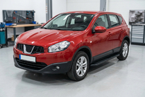 Nissan Qashqai 2010-2014 Side Steps Bosphorus Black (2 pcs, Aluminum) photo 1