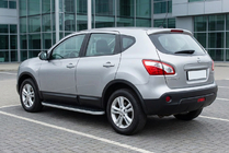 Nissan Qashqai 2010-2014 Side Steps Tayga Grey (2 pcs, Aluminum) photo 1