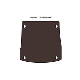 Rubber trunk mat Carsuit V-1 (with subwoofer, brown) Alfa Romeo Stelvio 2016- photo 1