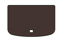 Audi A1 2010-2018 Rubber trunk mat Carsuit (HB, 3-door, brown) photo 1