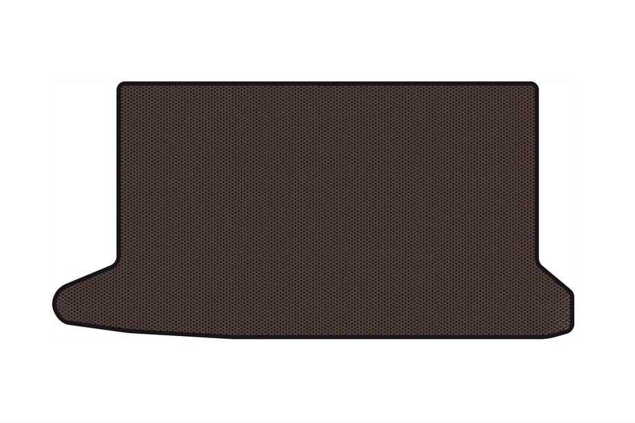 Audi A2 1999-2005 Rubber trunk mat Carsuit V-1 (HB, brown) Image