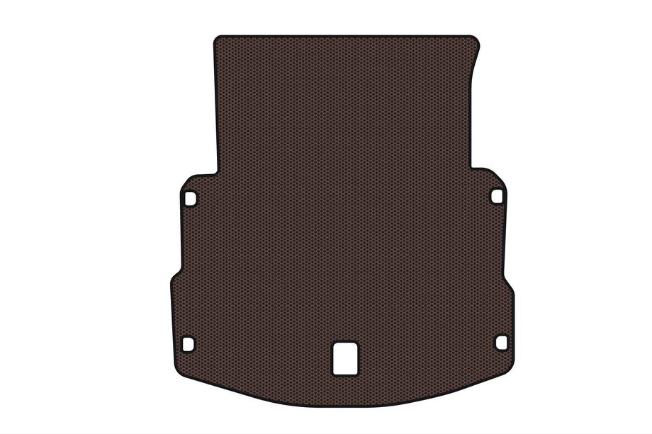 Audi A8 2018- Rubber Trunk Mat Carsuit (Long, Brown) Photo 1