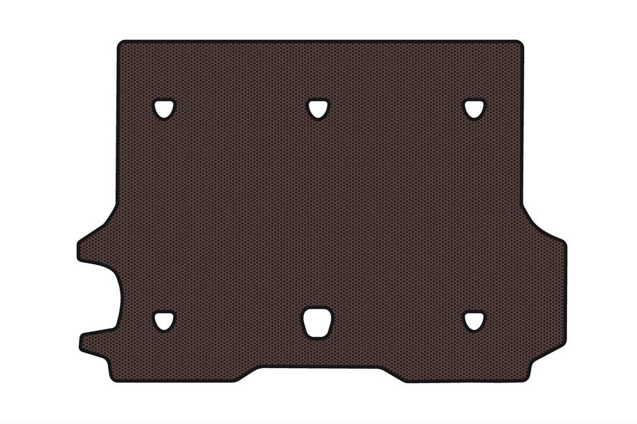 Chevrolet Trailblazer 2002-2012 Rubber Trunk Mat Carsuit (Brown) Image