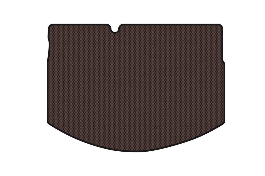Citroen C-3 2009–2016 Rubber trunk mat Carsuit (HB, brown) Photo 1