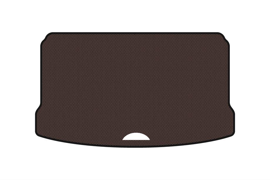 Mini Cooper F55/56/57 2014-2023 Rubber trunk mat Carsuit (for S F55, 5-door, brown) Image