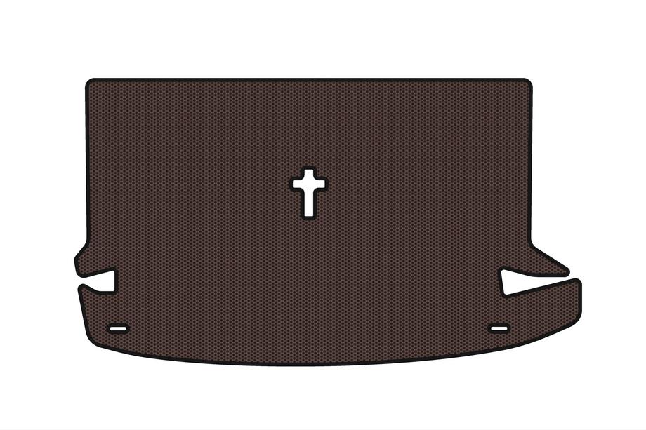 Dacia Lodgy 2012-2022 Rubber trunk mat Carsuit (7-seater, brown) Image