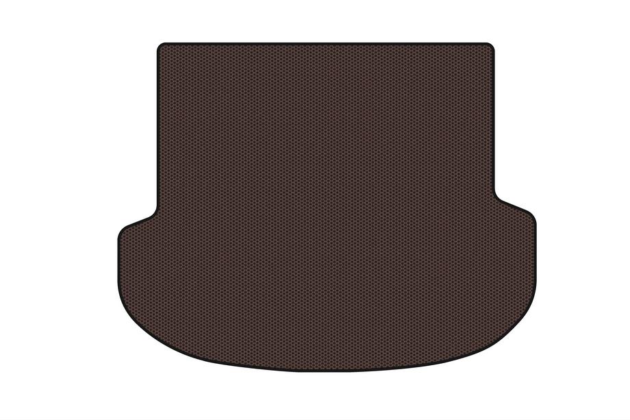 Hyundai Santa Fe 4 2018-2023 Rubber trunk mat Carsuit (2020-2023, brown) Image