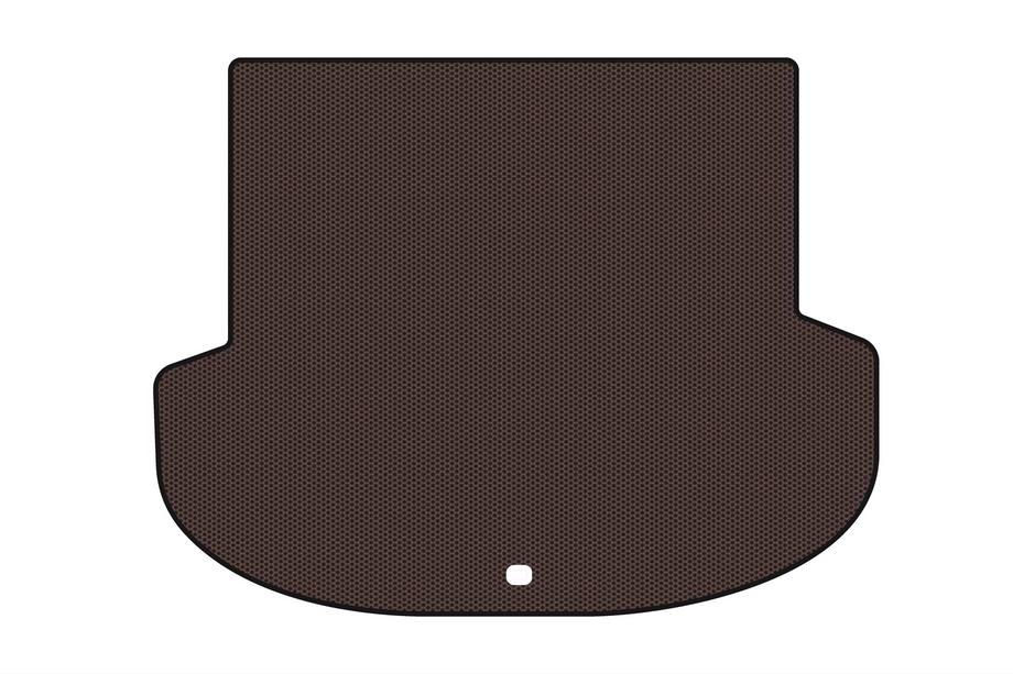 Hyundai Santa Fe 4 2018-2023 Rubber trunk mat Carsuit (2018-2020, brown) Image