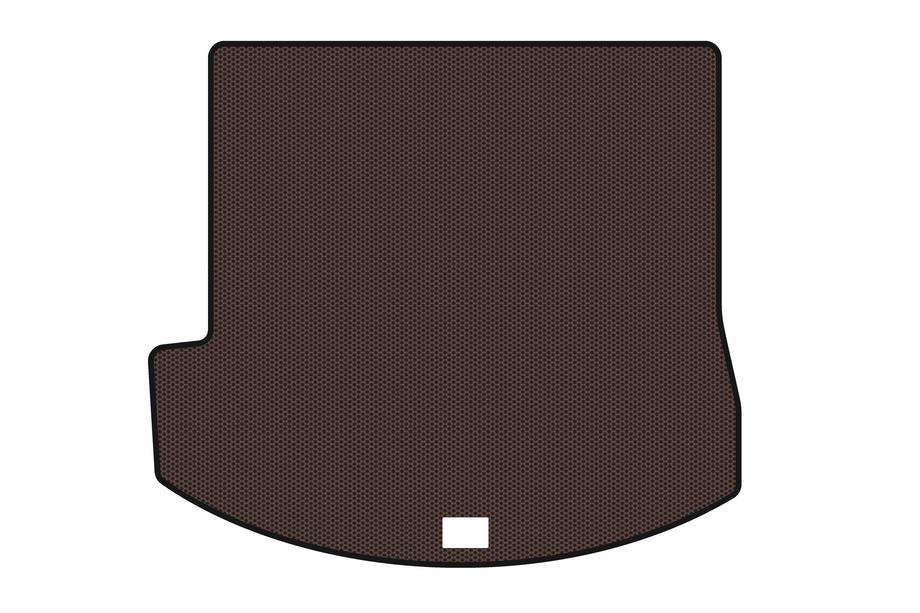 Hyundai Santa Fe 4 2018-2023 Rubber trunk mat Carsuit (for Grand, brown) Image