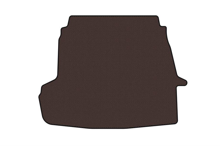 Hyundai Sonata YF 2010-2014 Rubber Trunk Mat Carsuit V-2 (Brown) Photo 1