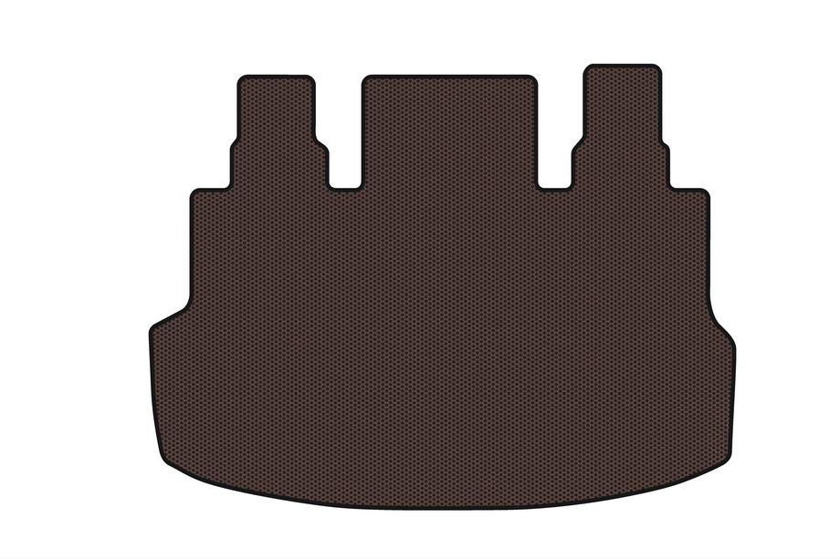 Hyundai Staria 2021- Rubber trunk mat Carsuit (1+1.5/9-seater, brown) Image