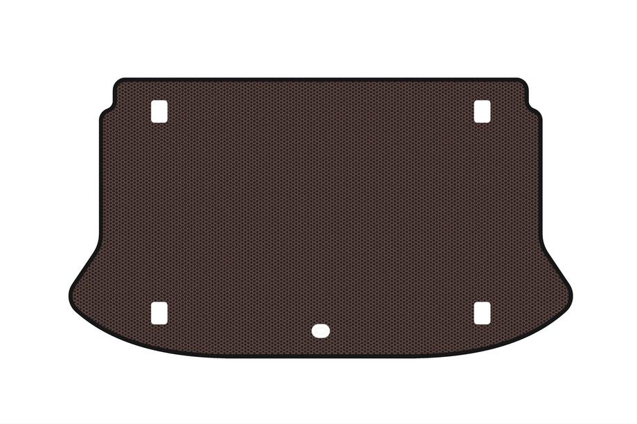 Hyundai Venue 2019- Rubber Trunk Mat Carsuit (Brown) Photo 1