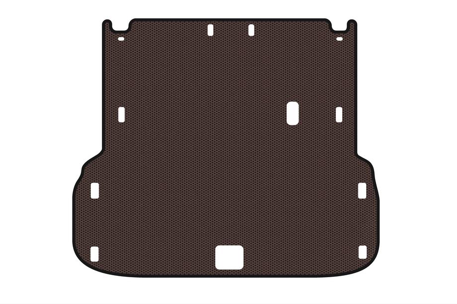 Infiniti QX60 2016-2021 Rubber trunk mat Carsuit (up to 2nd row, brown) Photo 1