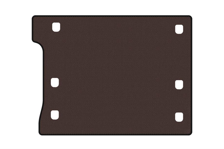 Jeep Wrangler 2018- Rubber trunk mat Carsuit (Rubicon Unlimited/5-door, brown) Image