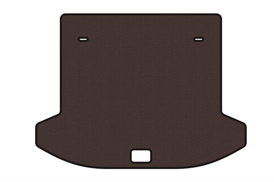 Jetour X70 2018- Rubber trunk mat Carsuit (2 rows, brown) Image