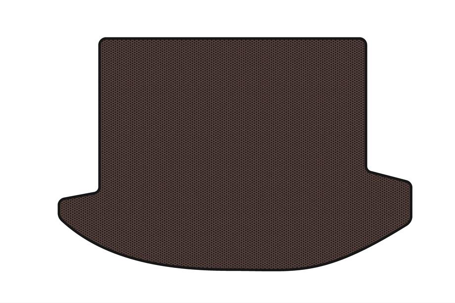 Kia Carens 1999-2012 Rubber trunk mat Carsuit (2006-2012, 2 rows, 7-seater, brown) Image