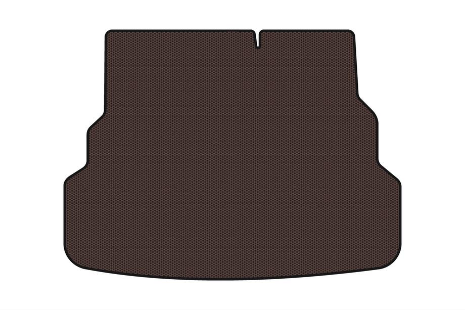 Kia Rio 2012-2017 Rubber trunk mat Carsuit V1 (SD, brown) Image