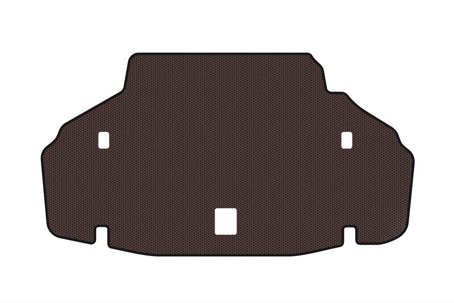 Lexus LS 2007-2017 Rubber trunk mat Carsuit (2007-2010, SD, Long wheelbase, brown) Photo 1