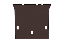 Mercedes G class W463 1990-2018 Rubber trunk mat Carsuit (2012-2015, 5-door, brown) photo 1