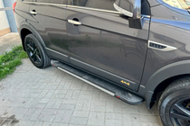 Opel Antara 2006-2017 Side Steps RedLine V1 (2 pcs, Aluminum) photo 2