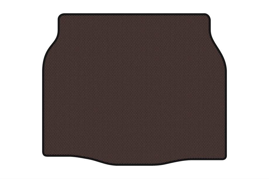 Nissan Tiida 2011-2014 Rubber trunk mat Carsuit (HB, brown) Image