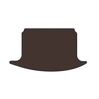 Rubber trunk mat Carsuit (2001-2005, HB, 5-door, brown) photo 1
