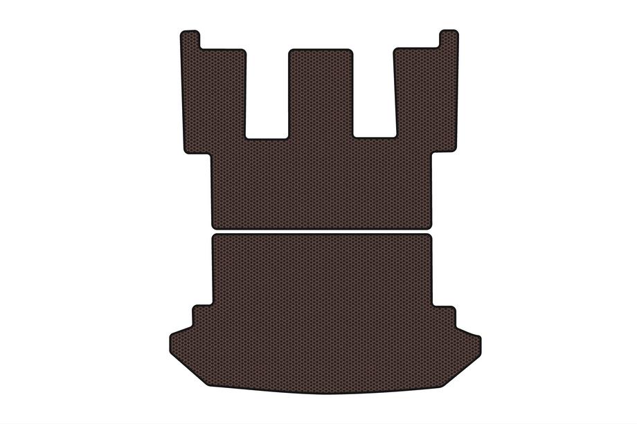 Peugeot 807 2002-2014 Rubber Trunk Mat Carsuit (Brown) Image