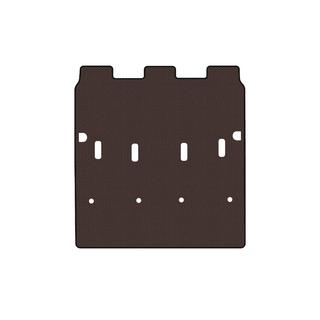 Rubber trunk mat Carsuit (7-seater/Long wheelbase, brown) Peugeot Partner/Rifter 2019- photo 1
