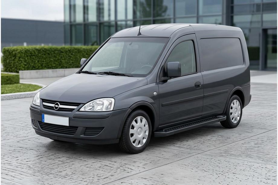 Opel Combo 2002–2012 Side Steps Allmond Black (2 pcs, Aluminum) Image
