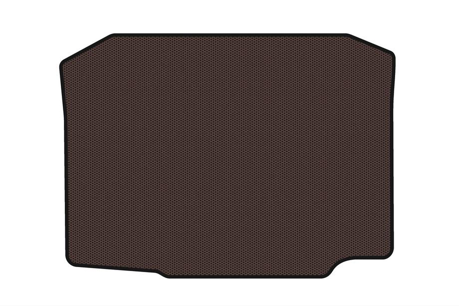 Seat Ibiza 2010-2017 Rubber trunk mat Carsuit (2010-2012, HB, 5-door, brown) Photo 1