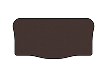 Toyota Aygo 2007-2014 Rubber trunk mat Carsuit (2007-2009, HB, 3-door, brown) photo 1