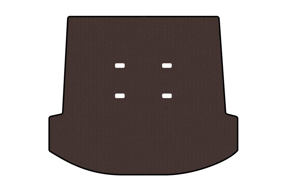 Toyota Fortuner 2006-2015 Rubber Trunk Mat Carsuit (Brown) Image