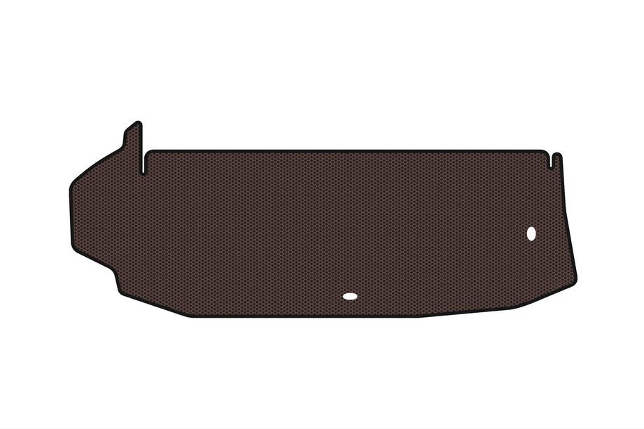 Toyota Highlander 2019- Rubber trunk mat Carsuit (up to 3rd row, without subwoofer, 7-seater, brown) Image