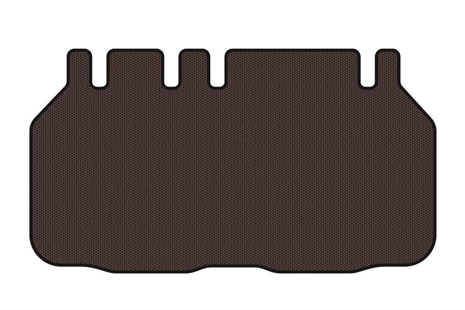 Toyota Previa 2006-2019 Rubber trunk mat Carsuit (6-seater, brown) Image
