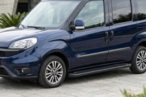Opel Combo 2012-2018 Side Steps Allmond Black (2 pcs, Aluminum) photo 1