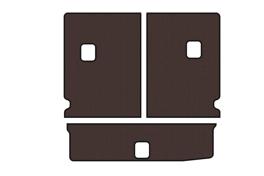 Chevrolet Orlando 2010-2018 Rubber Trunk Mat Carsuit V-1 (Brown) Image