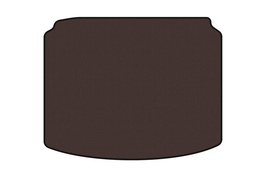 Citroen C-4 2004-2010 Rubber trunk mat Carsuit (HB, 5-door, Facelift, brown) Image