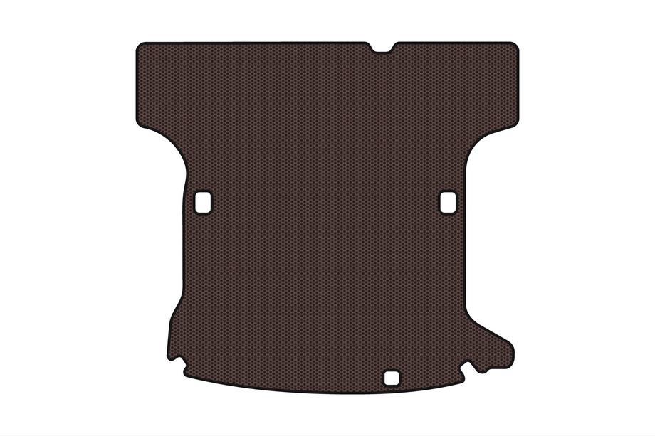 Dacia Logan I 2005-2008 Rubber trunk mat Carsuit (SW, 5-seater/manual transmission, pre-facelift, brown) Photo 1