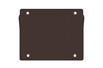 Fiat Doblo II 2010-2022 Rubber trunk mat Carsuit (5-seater/Short wheelbase, brown) photo 1