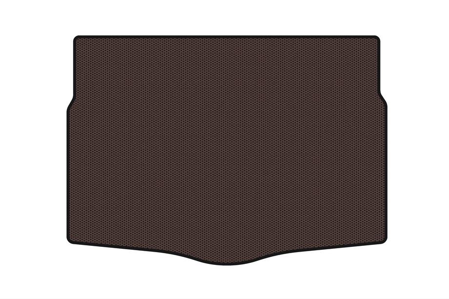 Hyundai I-30 2012-2017 Rubber trunk mat Carsuit (HB, 5-door, brown) Image