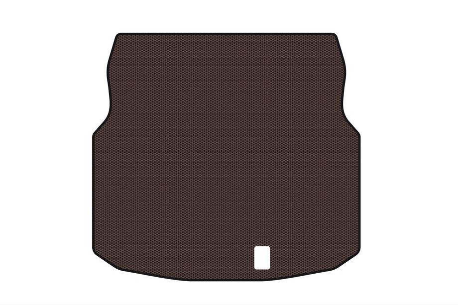Mercedes C-class W204 2007-2015 Rubber trunk mat Carsuit (Coupe, brown) Image