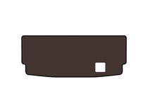 Mercedes GL class X164 2006-2012 Rubber trunk mat Carsuit (7-seater with folded 3rd row, brown) photo 1