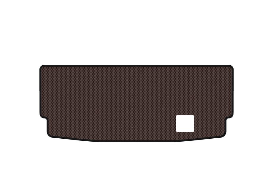 Mercedes GL class X164 2006-2012 Rubber trunk mat Carsuit (7-seater with folded 3rd row, brown) Image