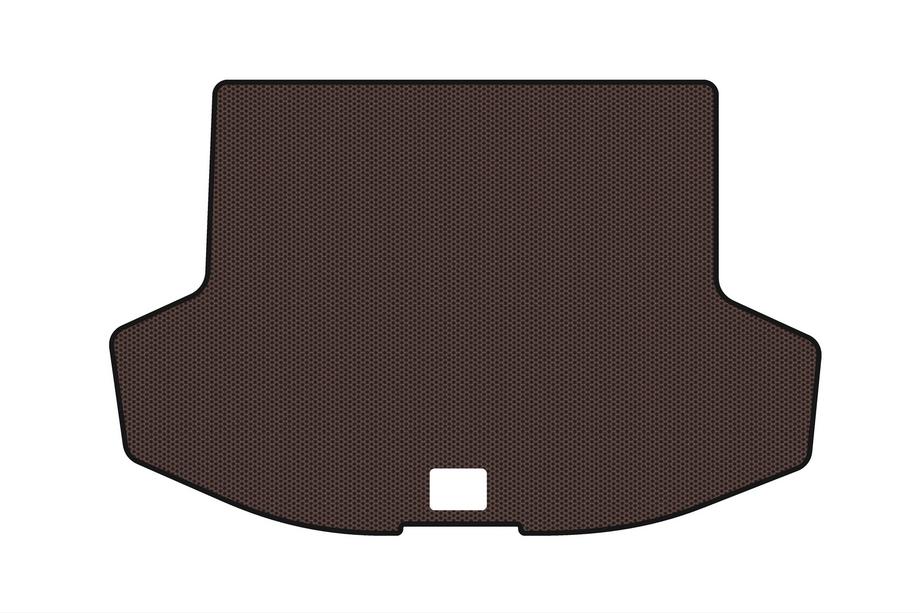 Mitsubishi Lancer X 2008- Rubber trunk mat Carsuit (HB, brown) Photo 1