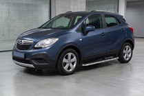 Opel Mokka 2012-2021 Side Steps Maydos V1 (2 pcs, Aluminum & Stainless Steel) photo 1