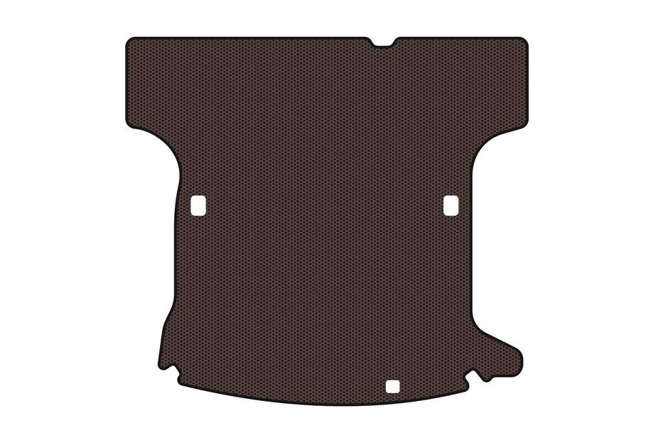Renault Logan I 2005-2008 Rubber trunk mat Carsuit (2005-2009, SW, 5-seater, brown) Photo 1