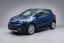 Opel Mokka 2012-2021 Side Steps Bosphorus Black (2 pcs, Aluminum) photo 1