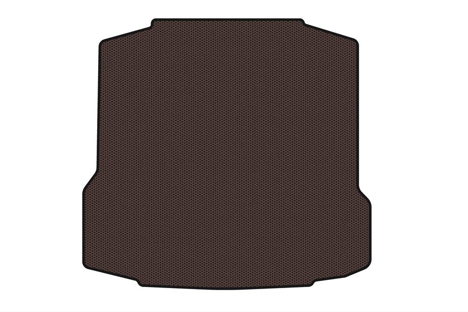 Skoda Rapid 2012-2019 Rubber trunk mat Carsuit (Liftback, brown) Image