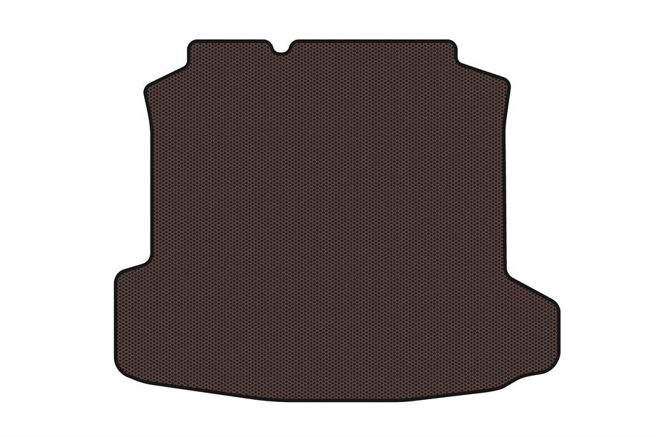 Volkswagen Polo 2010-2017 Rubber trunk mat Carsuit (SD, brown) Image