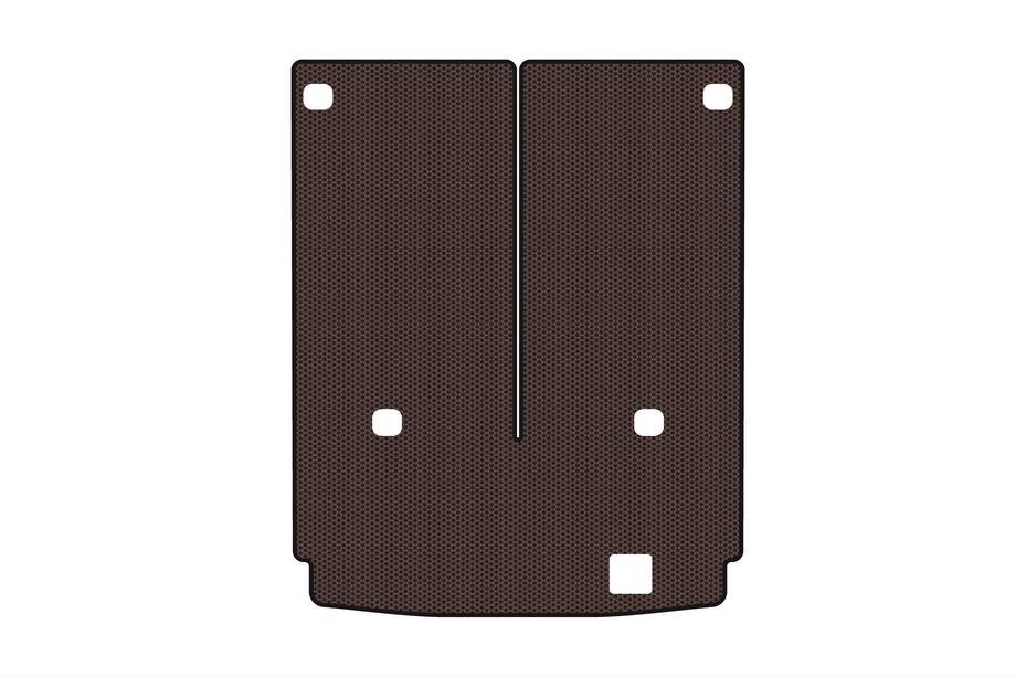 Mercedes GL class X164 2006-2012 Rubber trunk mat Carsuit (7-seater with folded 3rd row, brown) Photo 1